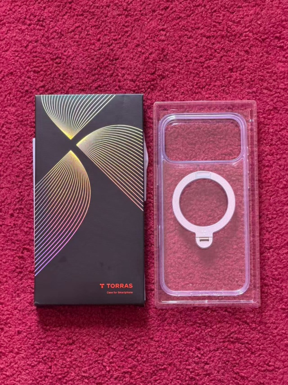 TORRAS Ostand Q3 Spin iPhone 17 Pro Max Case MagSafe Compatible - Clear